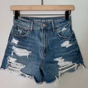 American Eagle High Waisted Mom Shorts